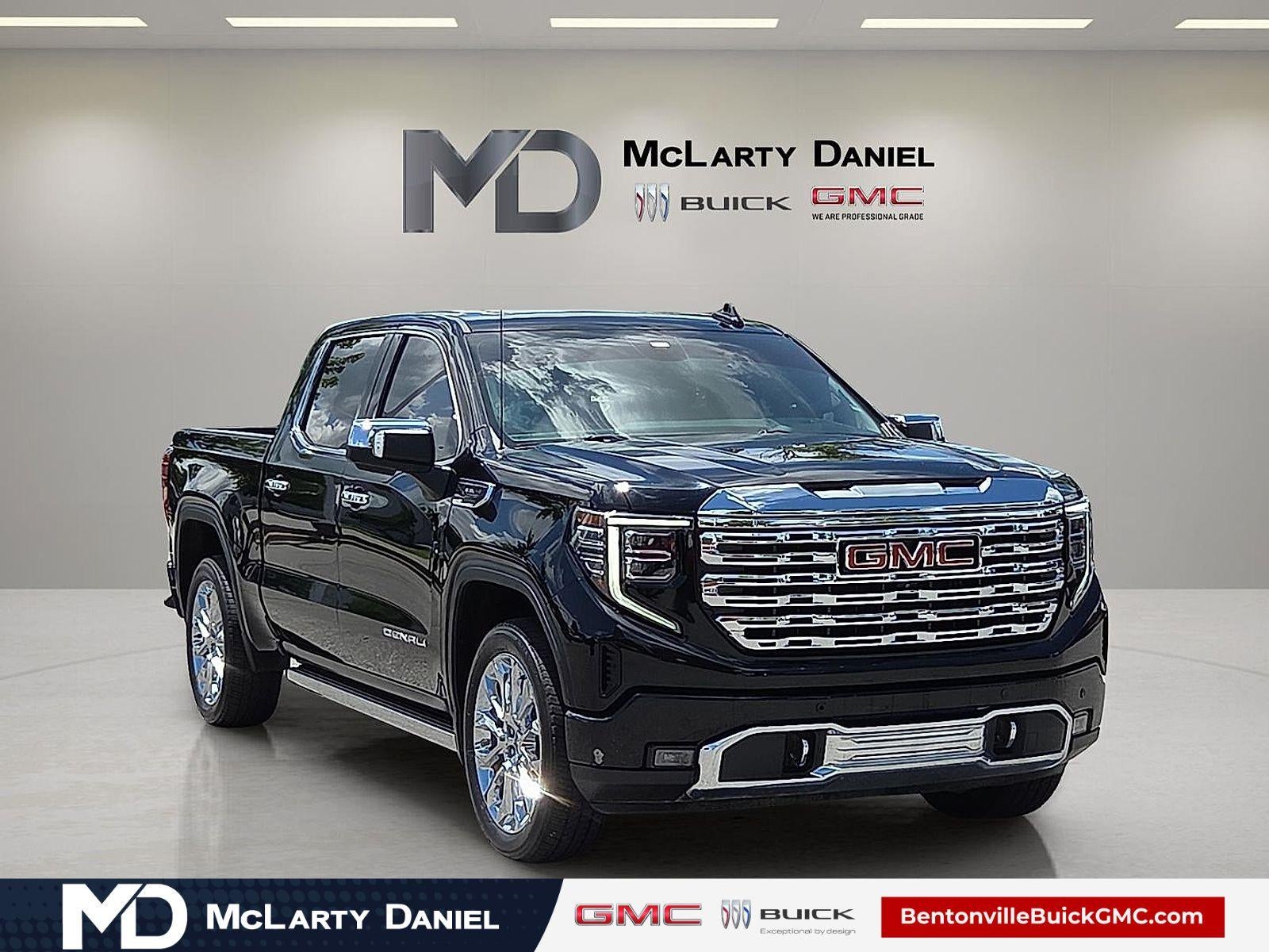 2023 GMC Sierra 1500 Denali in Onyx Black — front three-quarter view