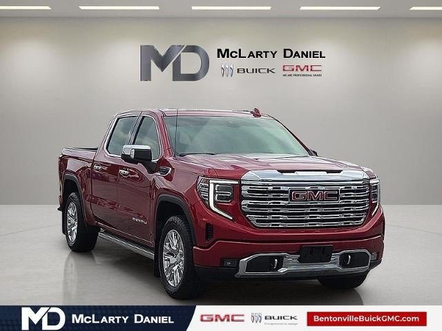 2023 GMC Sierra 1500 Denali in Volcanic Red Tintcoat — front three-quarter view