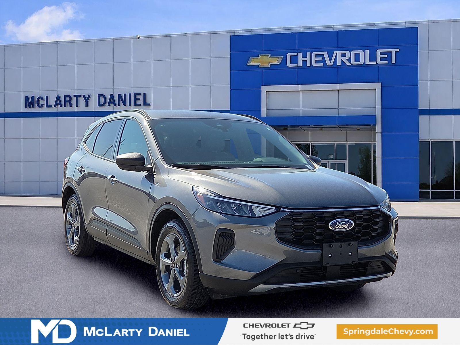 2025 Ford Escape ST-Line in Gray — front three-quarter view