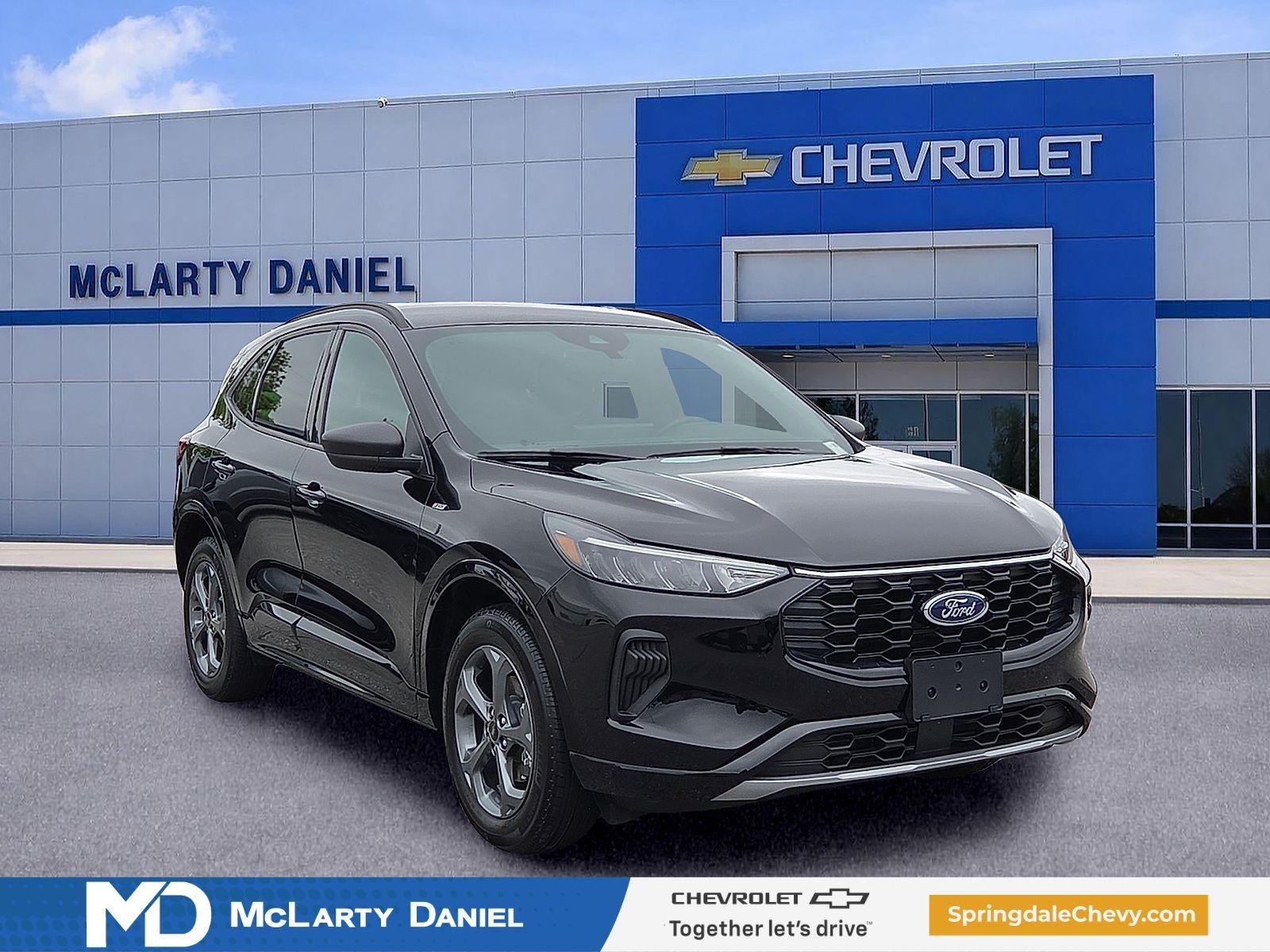 2024 Ford Escape ST-Line in Black — front three-quarter view
