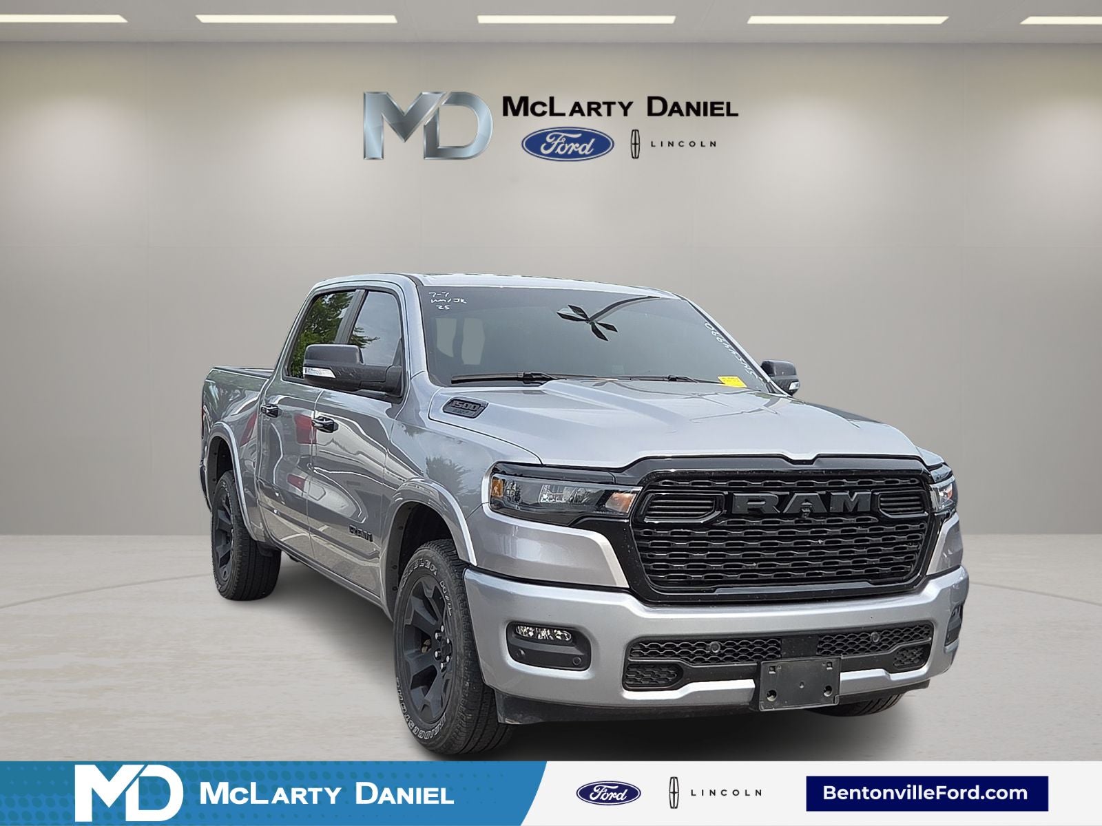 2025 RAM 1500 Big Horn/Lone Star in Billet Silver Metallic Clearcoat — front three-quarter view