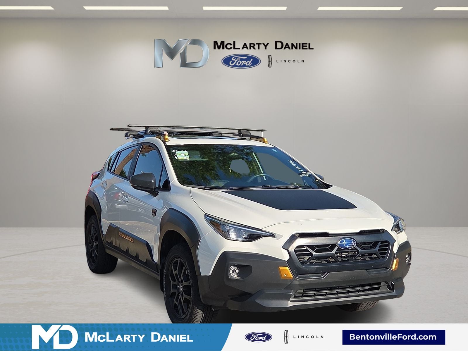 2024 Subaru Crosstrek Wilderness in Crystal White Pearl — front three-quarter view