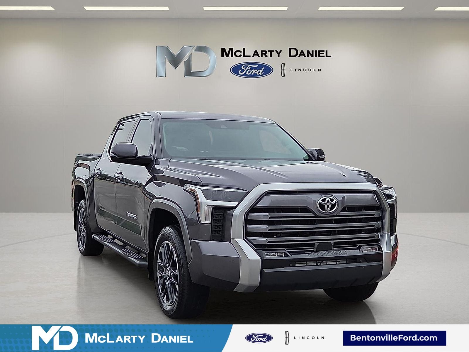 2024 Toyota Tundra Limited in Magnetic Gray Metallic — front three-quarter view