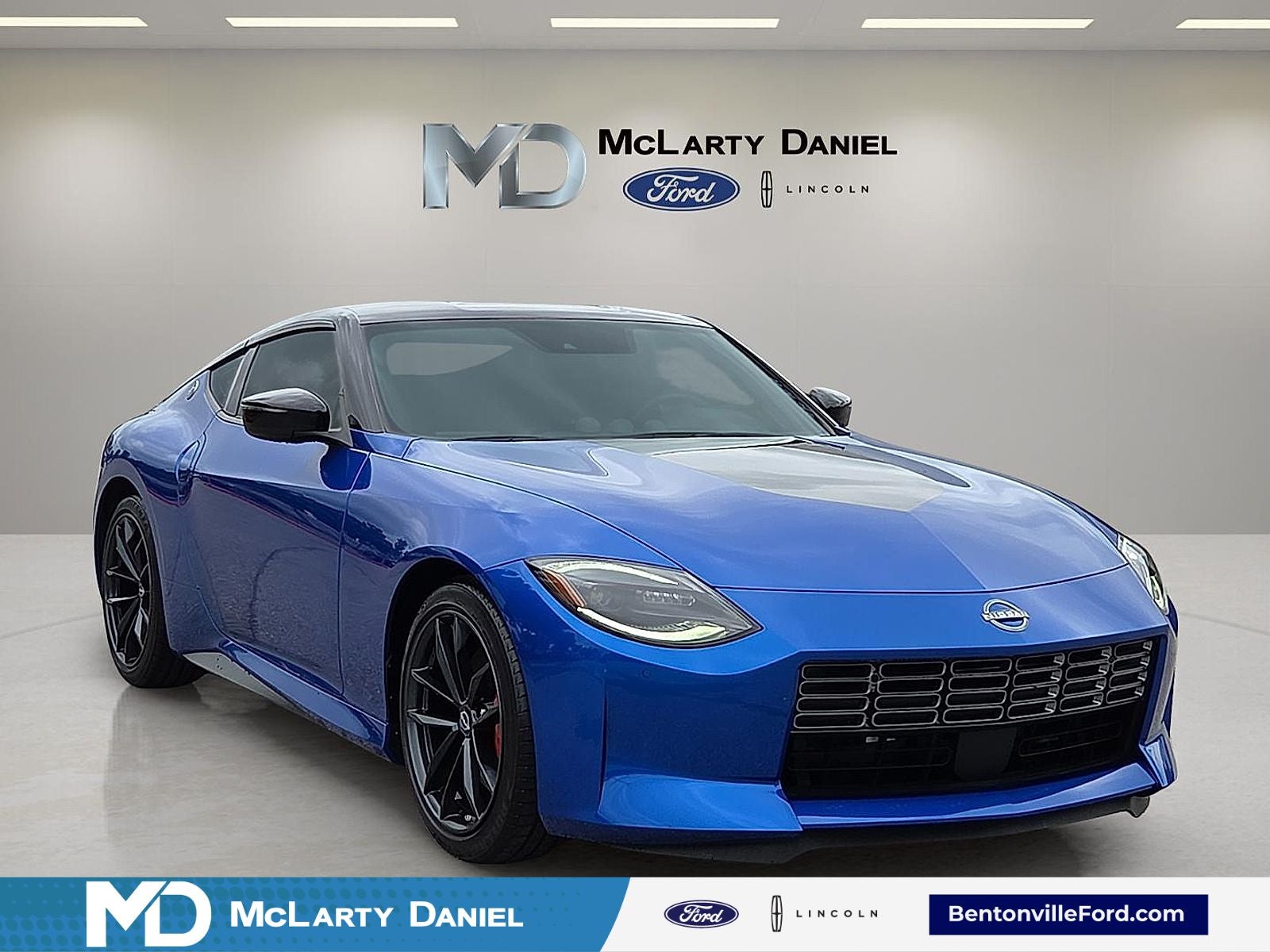 2024 Nissan Z Performance in Seiran Blue Metallic/Super Black — front three-quarter view