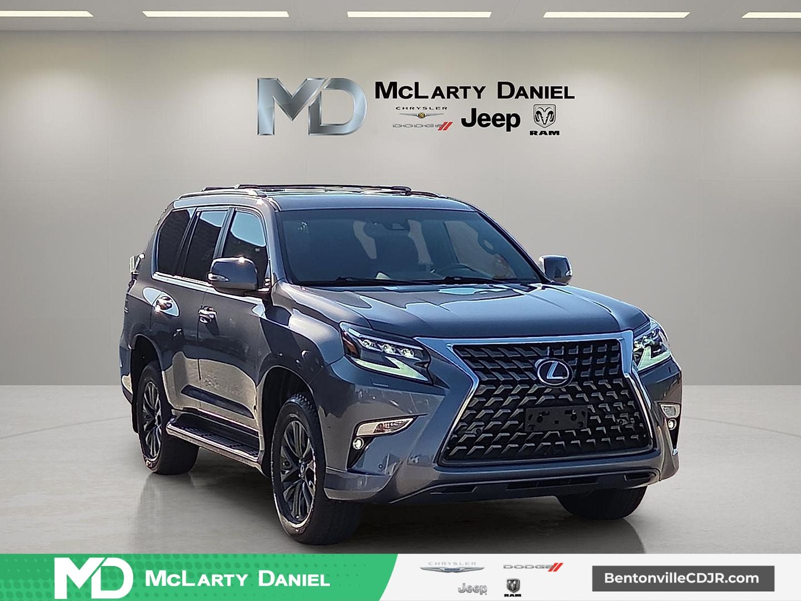 2023 Lexus GX 460 Premium in Gray Pearl — front three-quarter view