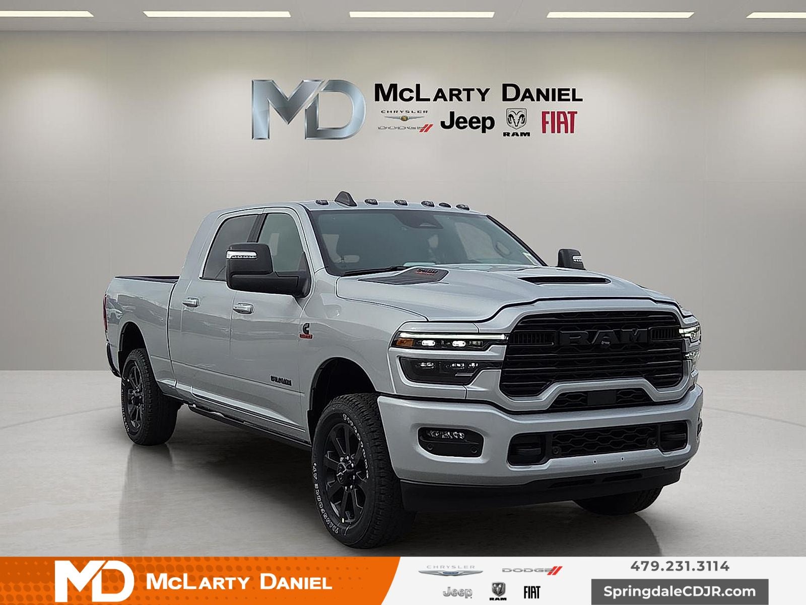 2026 RAM Ram 2500 RAM 2500 LARAMIE MEGA CAB 4X4 6'4' BOX in Silver-Zynith Exterior Paint — front three-quarter view