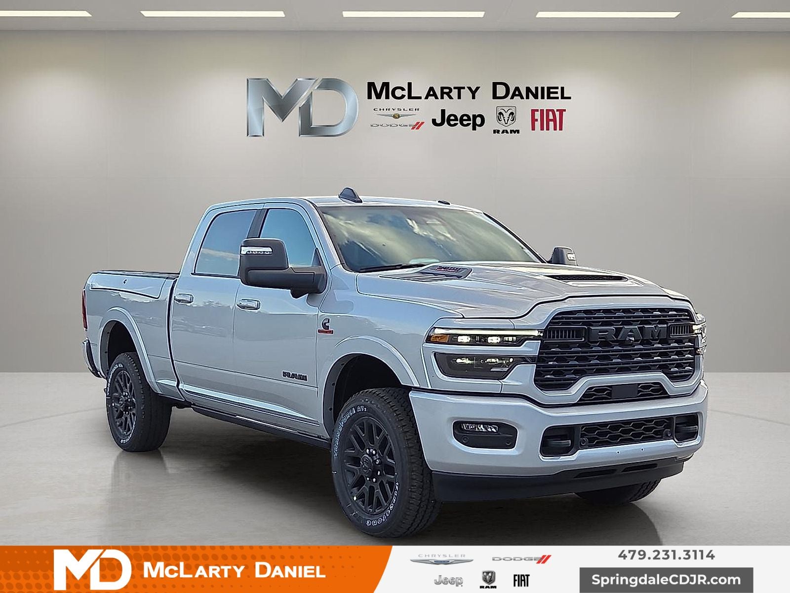 2026 RAM Ram 2500 RAM 2500 LIMITED CREW CAB 4X4 6'4' BOX in Silver-Zynith Exterior Paint — front three-quarter view