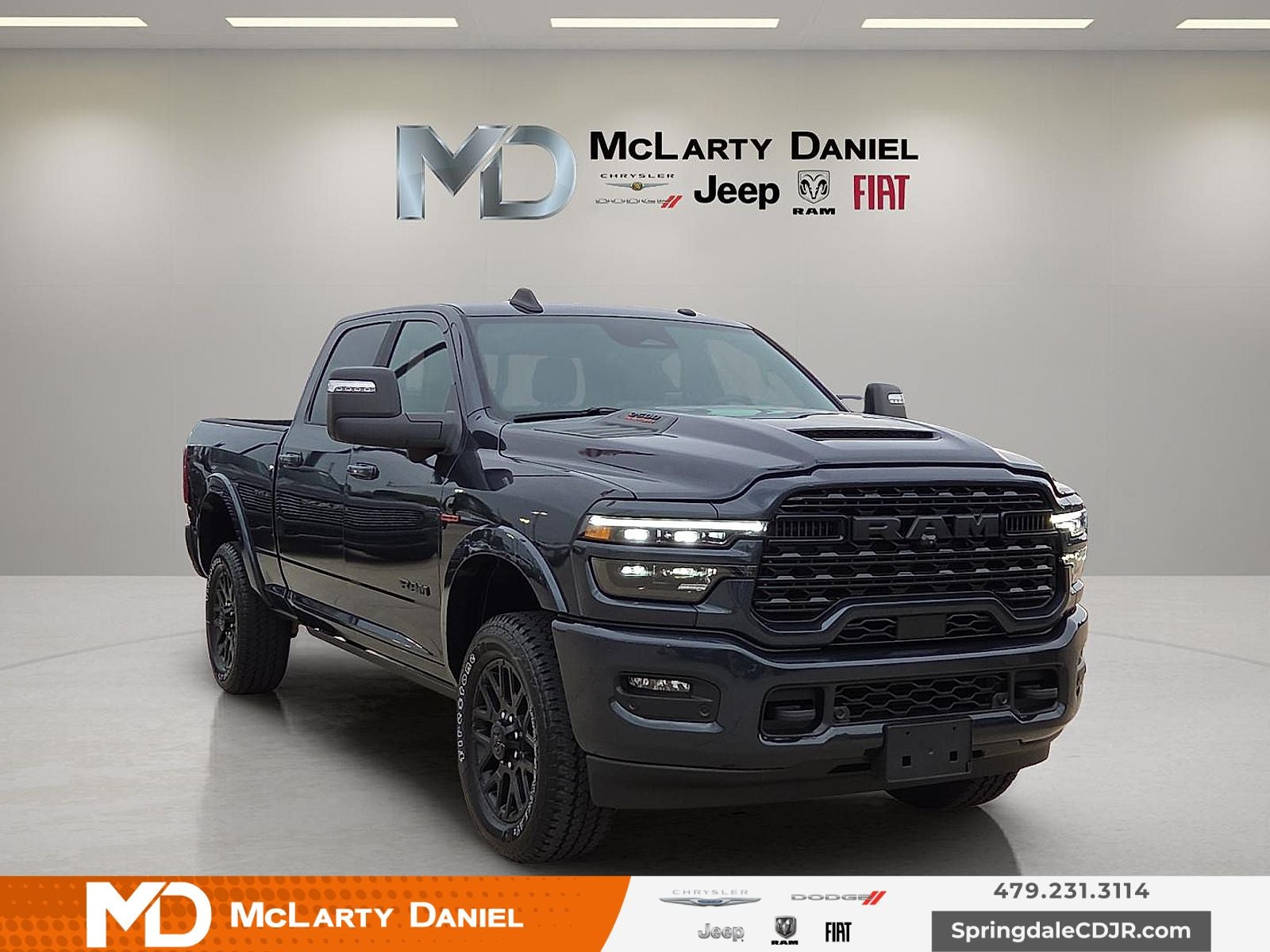 2026 RAM Ram 2500 RAM 2500 LIMITED CREW CAB 4X4 6'4' BOX in Forged Blue Metallic Exterior Paint — front three-quarter view