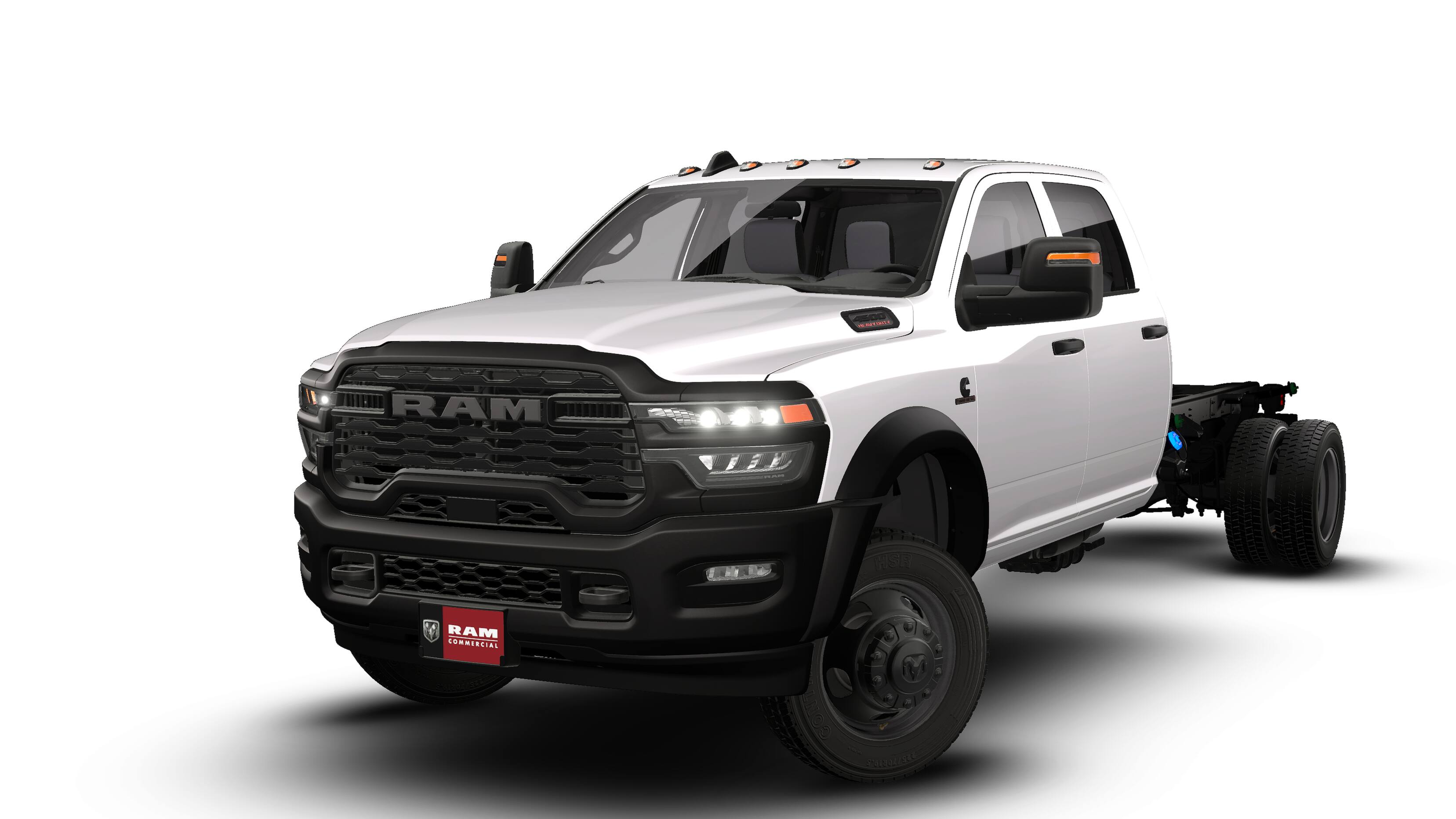 2026 RAM Ram 4500 Chassis Cab RAM 4500 TRADESMAN CHASSIS CREW CAB 4X4 84' CA in Bright White Clear-Coat Exterior Paint — front...